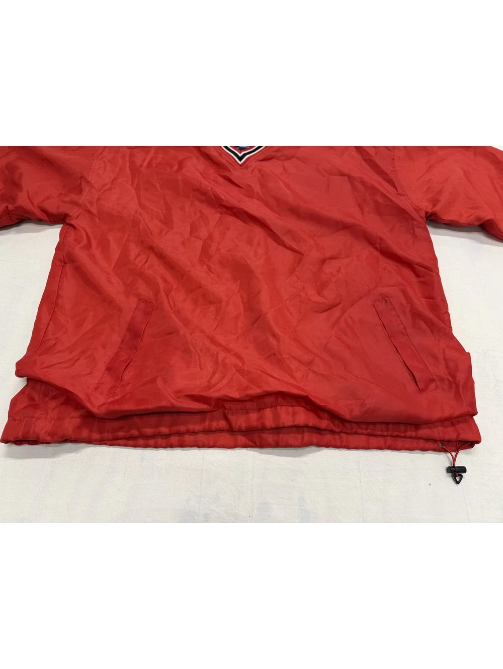 Steele & Barry's Red V-Neck Pullover Windbreaker Jacket XL